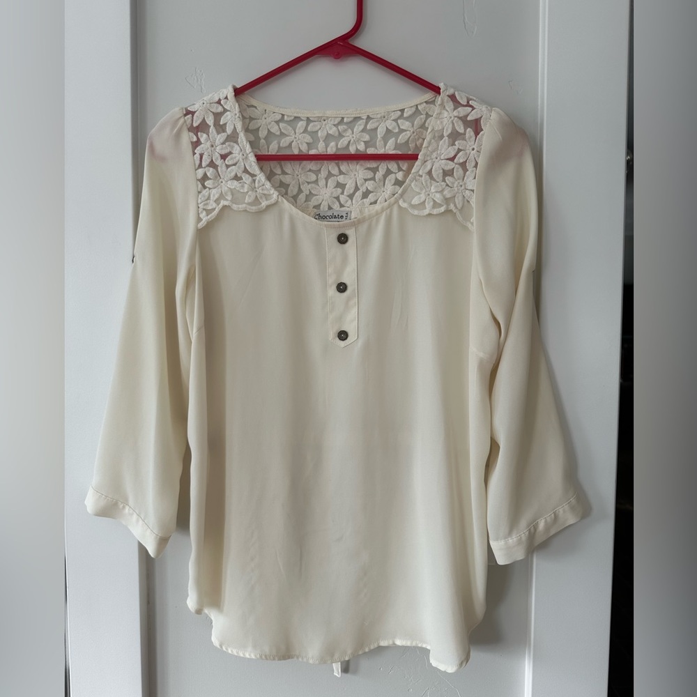 Women’s size small, sheer, lightweight, long sleeve business attire
